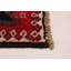 Tapis de couloir rouge unique en laine 3 pi 3 po x 9 pi 10 po Zareya