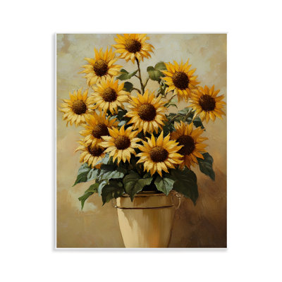«Sunny Sunflowers Arrangement», plaque murale, design par Franklyn Gregory