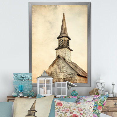 «Church Spire Faith», art mural rétro
