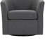 Aunna 78 Cm Wide Cotton Swivel Barrel Chair-1921420802