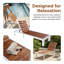 Lit de jour ergonomique inclinable pour le patio avec dossier réglable à 6 positions - Chaise longue d'extérieur pour la plage ou la cour-428859712
