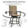 Housel 2 Set Outdoor Patio Swivel Bar Stools/Chairs for Bistro