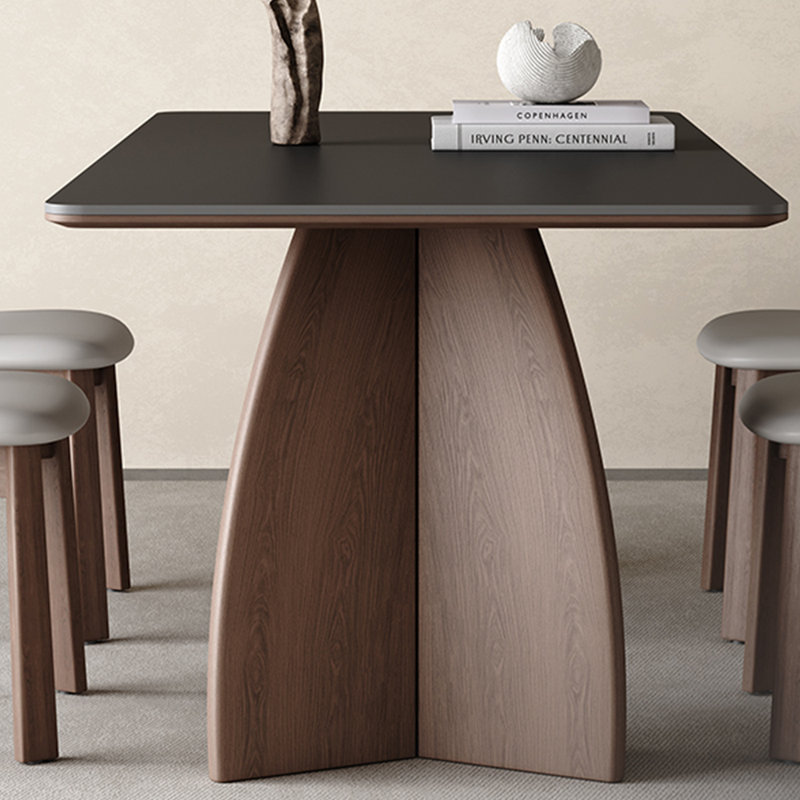 Brayden Studio Rectangular Dining Table with Spacious Space - Wayfair ...