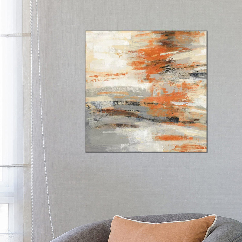 Golden Dust Crop Orange by Silvia Vassileva - Wrapped Canvas Gallery-Wrapped Canvas Giclée, 66.04 cm H x 66.04 cm W