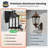 Adjustable Sensitivity & Brightness Motion Sensor Outdoor Wall Lights with GFCI Outlet