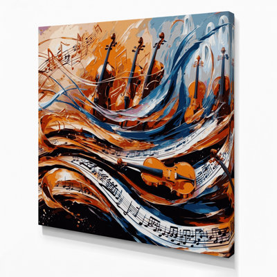 Art musical sur toile, chorale musicale et symphonie brune