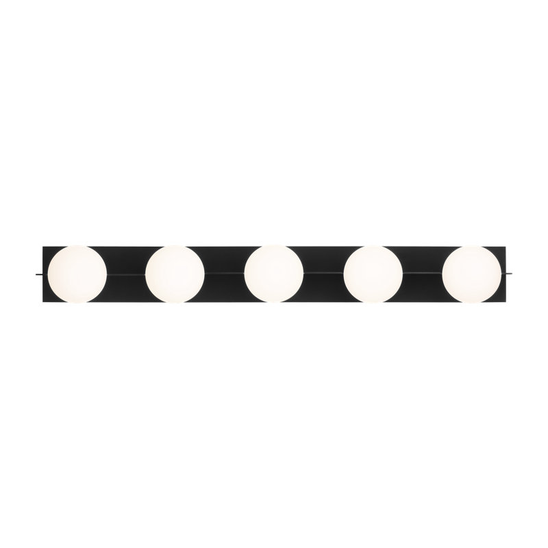 Orbel 5-Light Bath, Matte Black