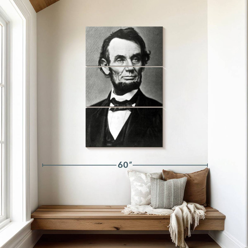 Keiri monochrome Abraham Lincoln, H 45 po x l 28 po