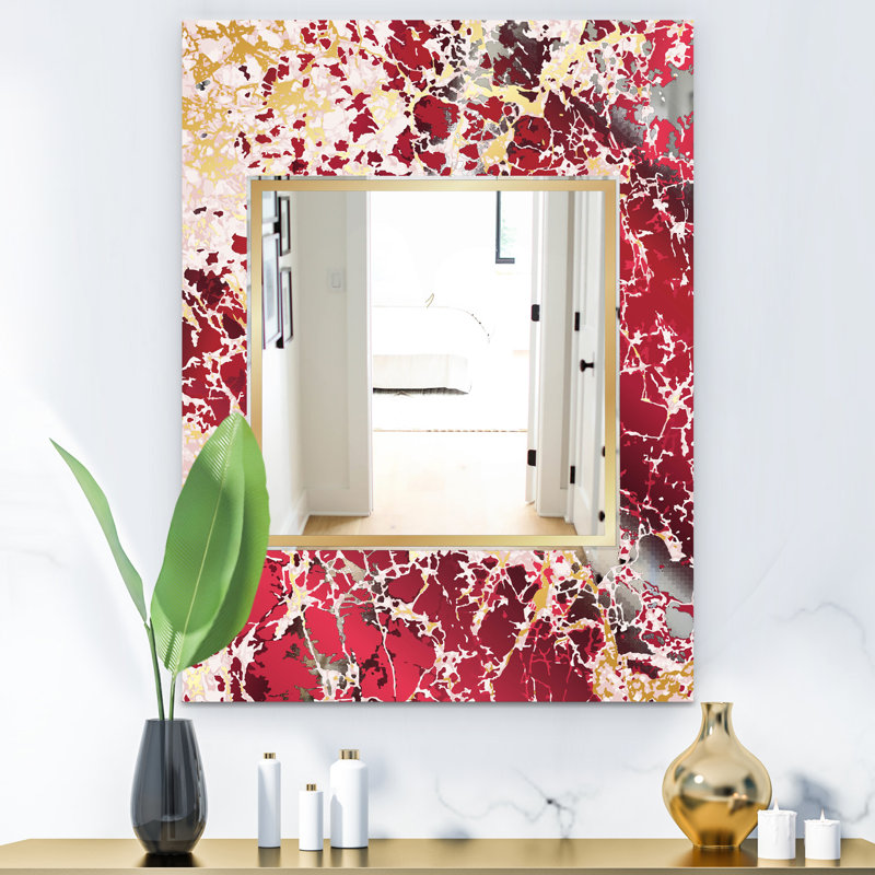 Miroir d'appoint Marbré Marvelous Glam, H 39,4 po x l 29,5 po