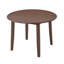 Table de salle à manger extensible ronde pour 2 à 4 personnes - Bois d'hévéa pliable et base en bois aggloméré