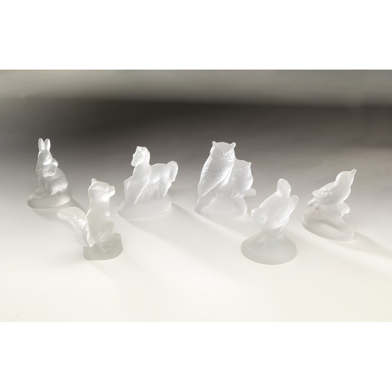 Ensemble de 6 figurines en verre Preece