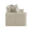 Ensemble de salon en tissu à motif Upendo, beige sable et lin beige