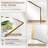 Dual Arch Scalloped Rectangular Bathroom Wall Mirror | Stainless Steel Frame-214319048-219404335