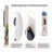 360° Rotating 69"X16" Multifunctional Full Length Mirror With Hook Storage Rack Coat Rack With Mirror Solid Wood Floor Mirror-1590225610