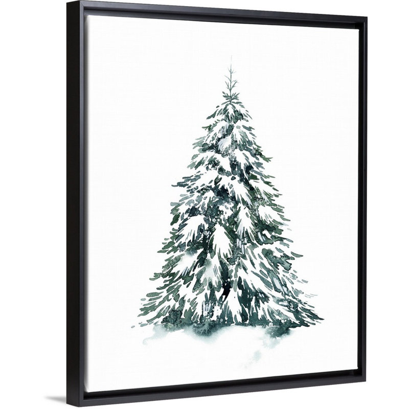 Reproduction d’art sur toile, "Blue Spruce II" par Grace Popp, H 32 po x l 26 po x 1,75 po, Cadre noir