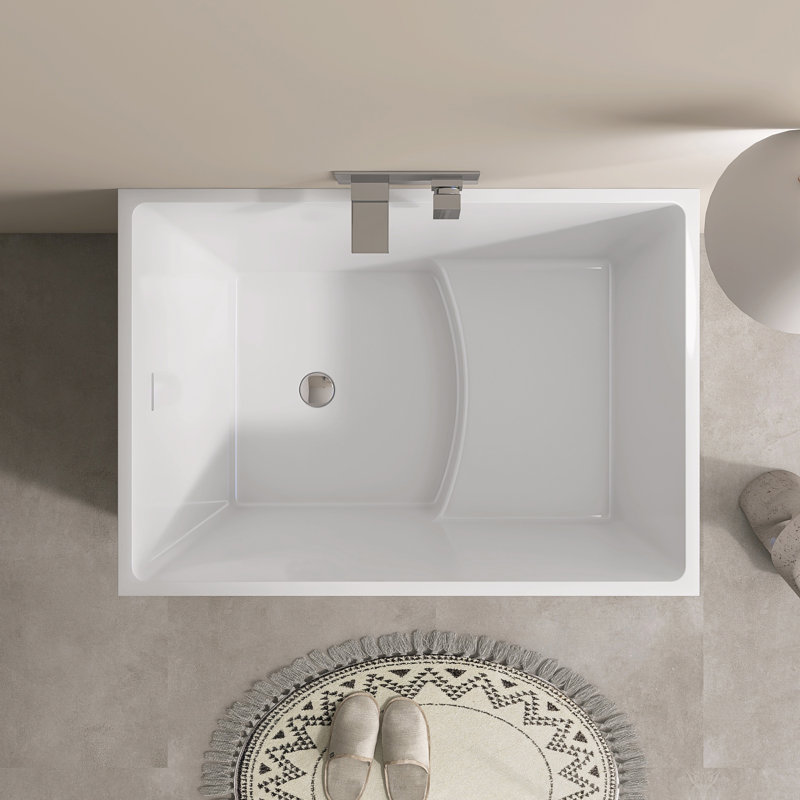 39‘’ Freestanding Soaking Acrylic Bathtub