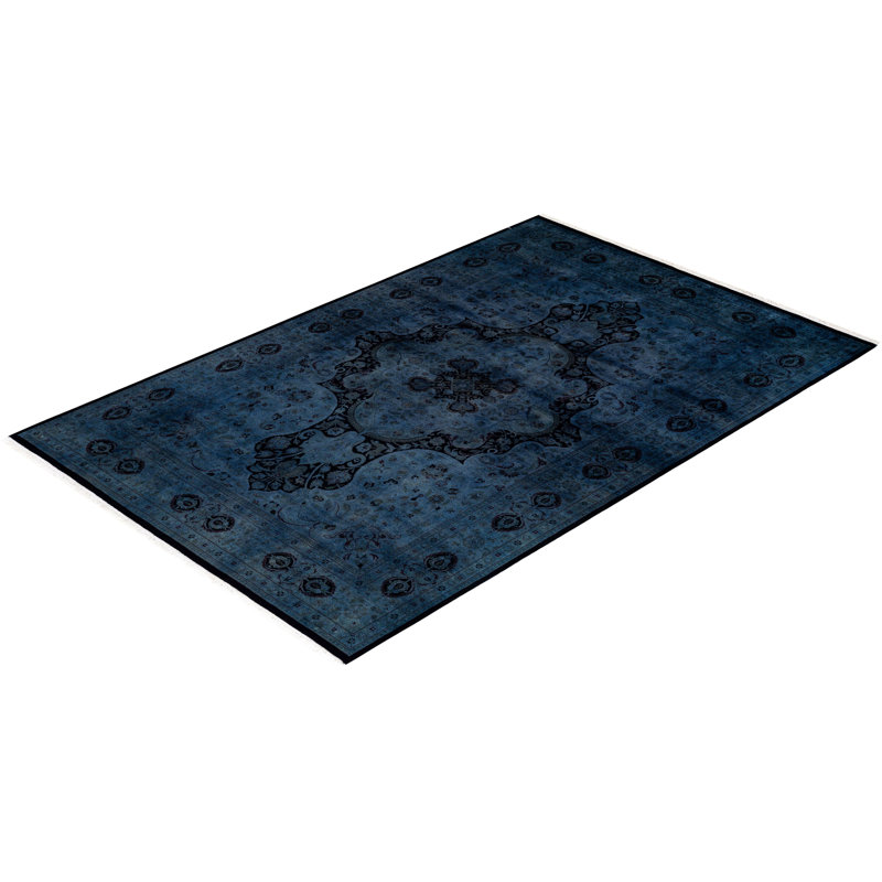 Fine Vibrance One-of-a-Kind 6' 1" X 9' 3" Hand Knotted Area Rug