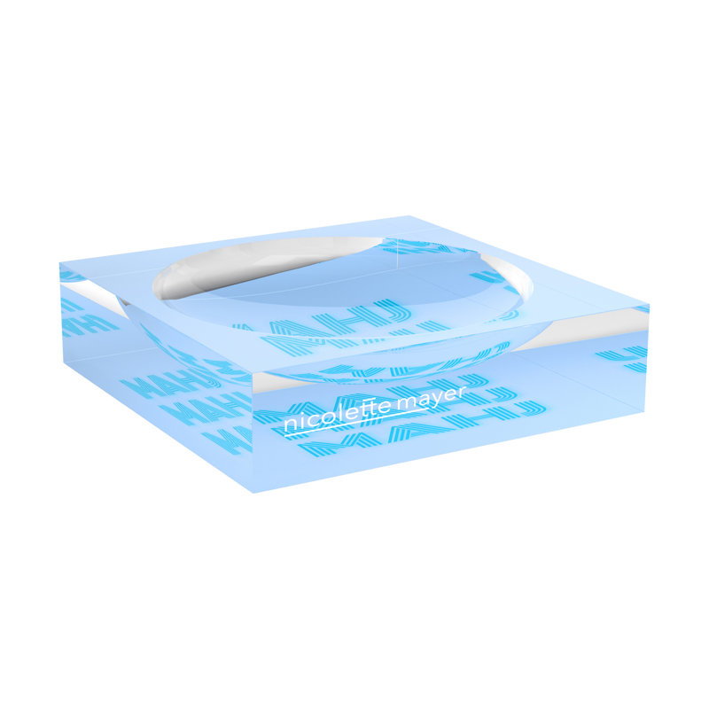 Mahj Mahj Mahj Mahjong Candy Catchall Dish, 6"W x 6"D x 2"H, Blue