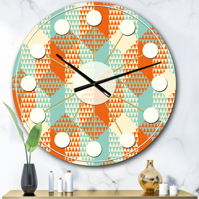 Horloge murale rétro Mid-Century