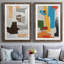 Formes andalouses III Formes andalouses III - Impression sur toile encadrée 2 pièces-1865806979-1865806983