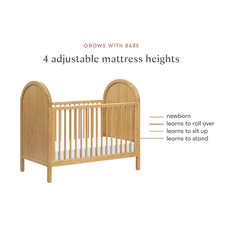 Bondi Cane 3-in-1 Convertible Crib, Honey
