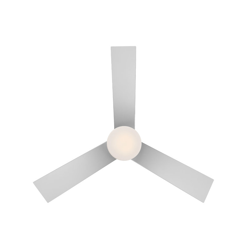 Titanium Silver 44" Smart Ceiling Fan with LED Light and Remote
