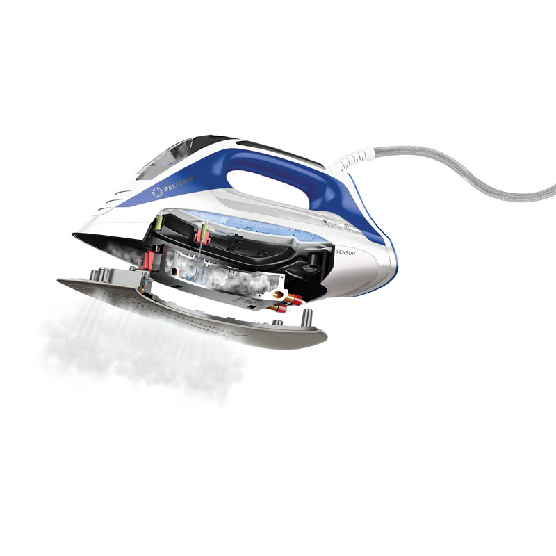 Velocity 240IR Blue and White Compact Vapor Generator Steam Iron