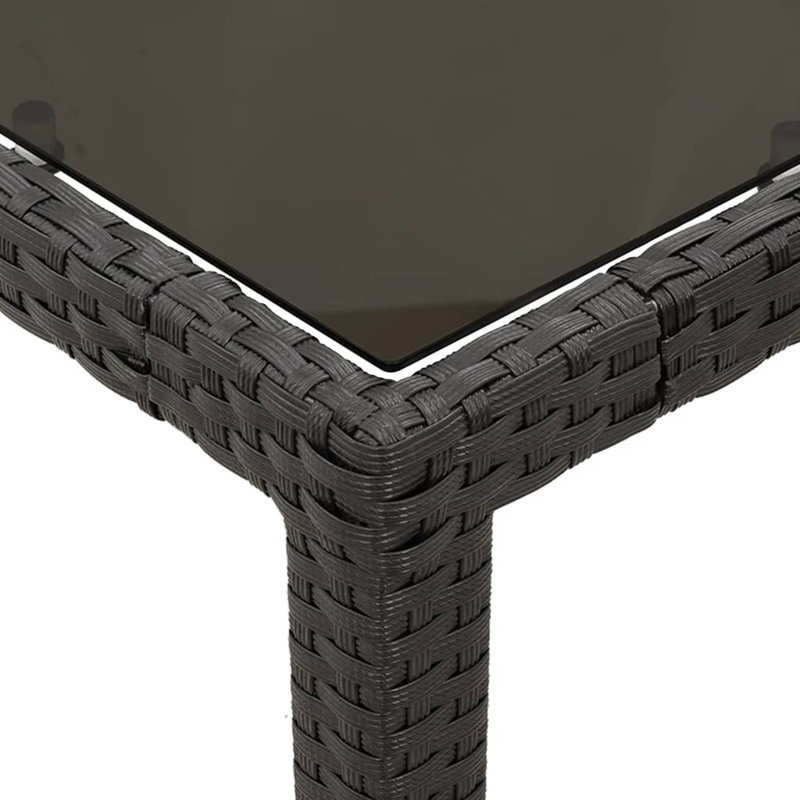 Ensemble bistro avec coussins en polyester Red Barrel Studio®, Crème / noir, H 29,5 po x l 35,4 po x P 35,4 po, 2