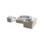 Sommer Wicker 6 - Person Patio Conversation Sets with Cushions-77035690