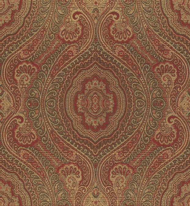 Guaranteed in Stock Fabric, Brown/Burgundy