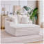 Chaise longue surdimensionnée pour l'intérieur, canapé rembourré en velours côtelé avec coussins, canapé moelleux et moelleux, canapé-lit simple pour le salon, canapé-lit, ...-133285972