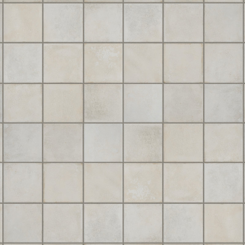 Kings Etna 13" x 13" Ceramic Wall & Floor Tile, White