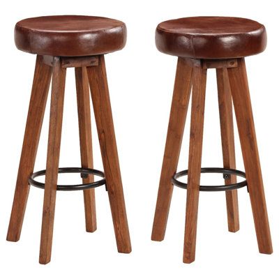 Hendrix Upholstered Counter Stool with Solid Wood Frame