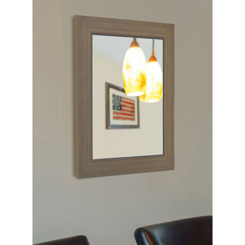 Kavanaugh Solid Wood Flat Wall Mirror, 32" H x 26" W