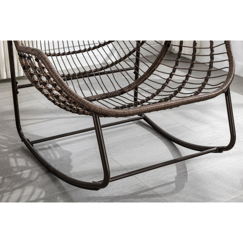 Fauteuil inclinable blanc à bascule, confortable pour la véranda, le jardin, le fauteuil d'extérieur blanc, le patio