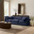 Itala 105'' Velvet Sofa-94482272