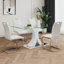Table en verre de style moderne