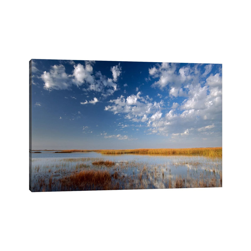 Marsh, Padre Island National Seashore, Texas 1 Piece Wrapped Canvas Wall Art, 20.32 cm H x 30.48 cm W