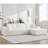 Anglica Boneless 2-Piece Modern Soft Compression Modular Sectional Sofa With Textured Fabric, 3-Seater Sofa & Left Chaise For Living Room-118026026