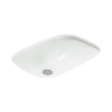 Stinson Vitreous China Rectangular Undermount Bathroom Sink with Overflow