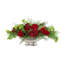 Holiday Centerpiece with Roses and Hydrangeas