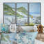 «Child Walking the Beach - Nautical & Coastal», ensemble de 3 toiles encadrées-545749392-545749404