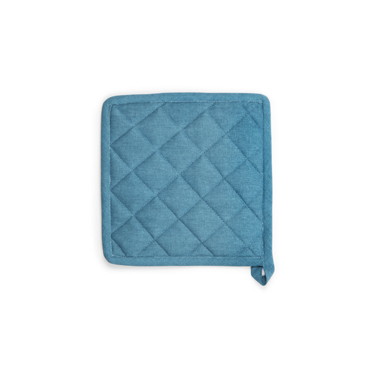 Excelsa Trinacria Abstract Cotton Potholder