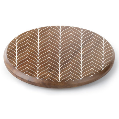 Wood Pizza Serving Dish