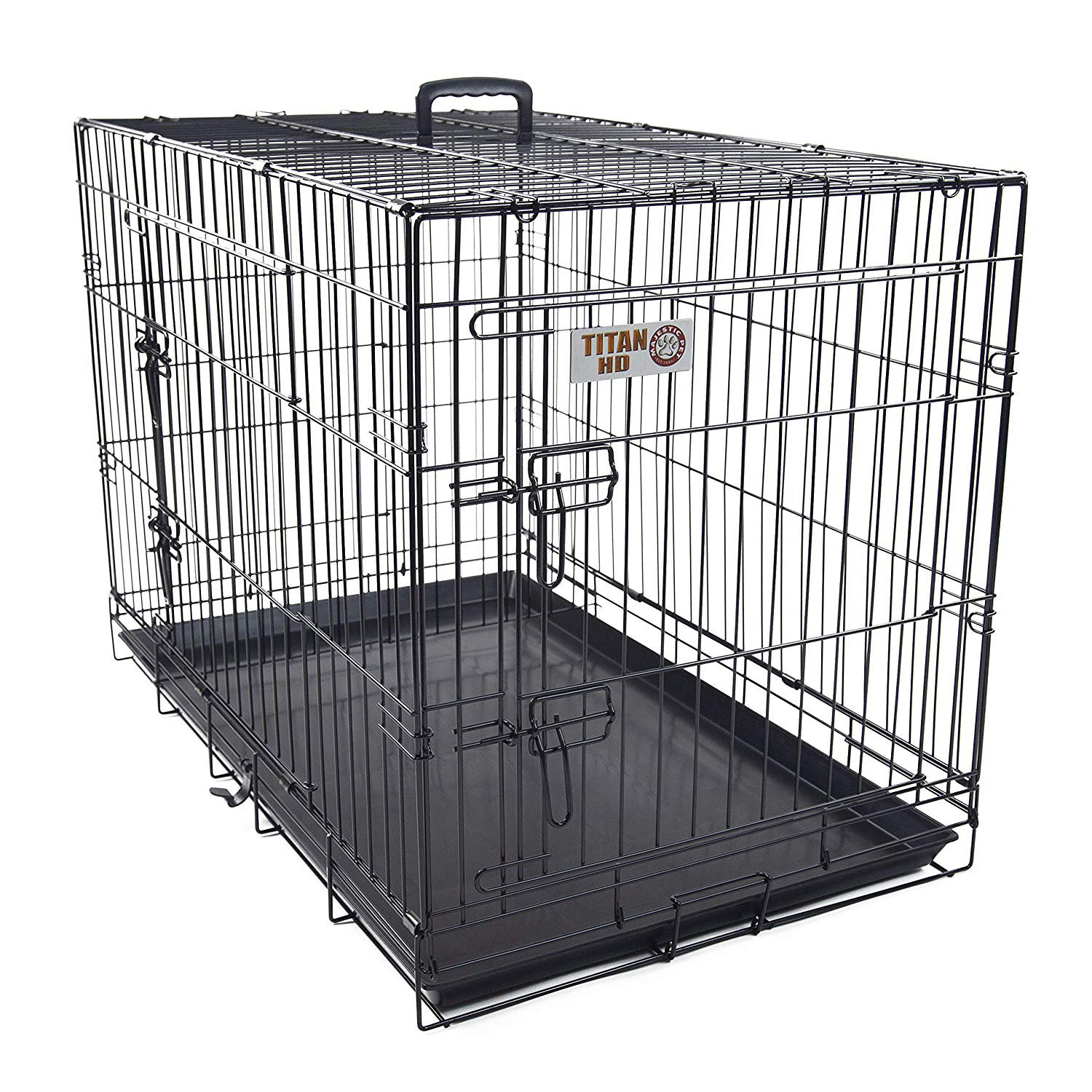 Picture of Majestic Pet Products Double Door Folding Pet Crate & Reviews | Wayfair