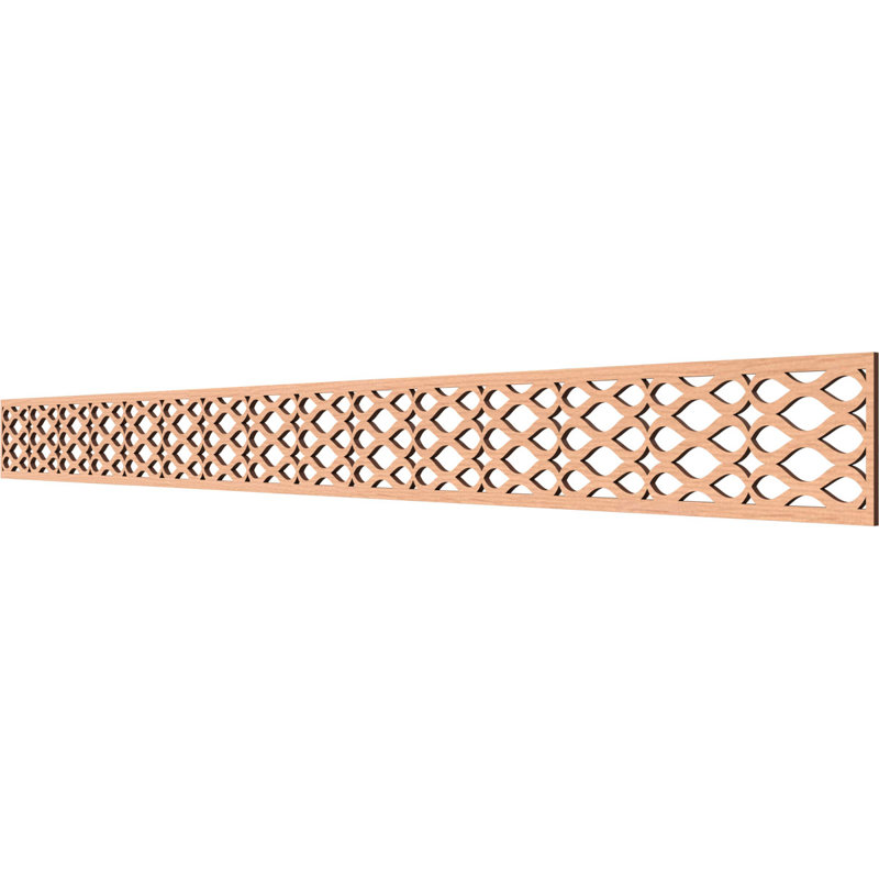 Moulure de panneau Somerset, H 4 po x l 46,375 po x P 0,375 po, Aulne