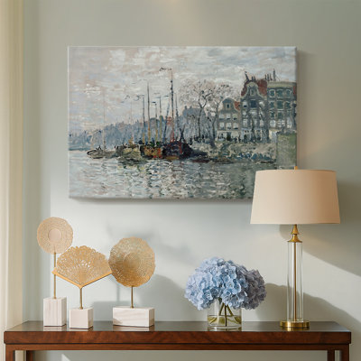 The Voorzaan and the Westerhem-Claude Monet-Gallery Wrapped Canvas-1871