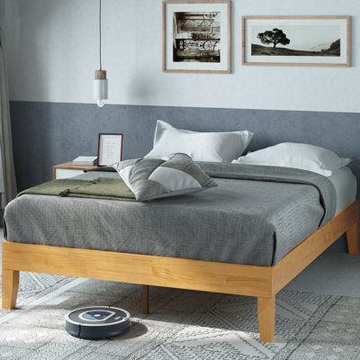 Farah Deluxe Wood Platform Bed Frame