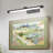 18'' Picture Light with Remote - Dimmable 3CCT Adjustable Swing Arm, Wireless Battery Operated Wall Light for Artwork & Paintings-1113728304