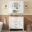 Armoire de meuble-lavabo sur pied 36 po avec lavabo et miroir-114278377